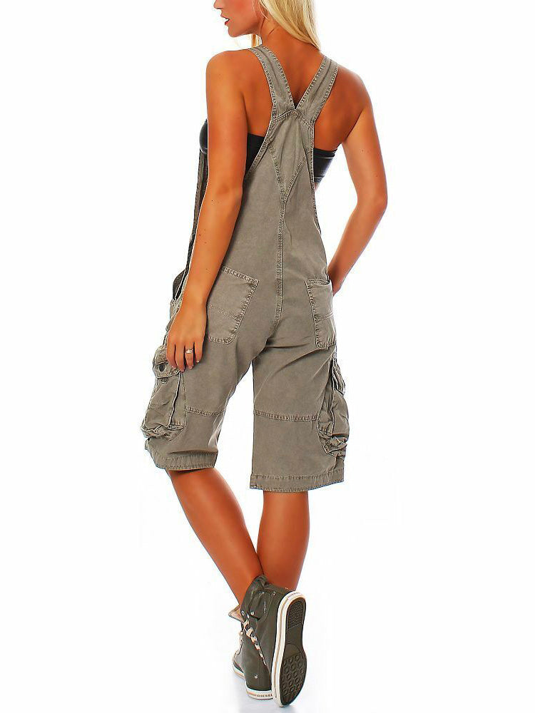 Women's Cargo Overall Shorts