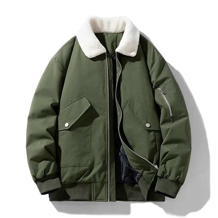 Sherpa Lined Flight Jacket