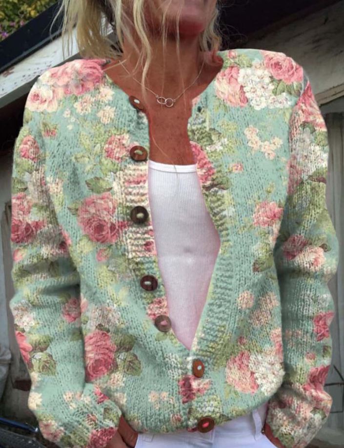 Atlas™ Sissi - Cardigan with Floral Print