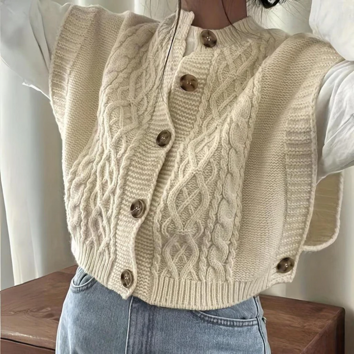 Stephy – Trendy Cable Knit Cardigan