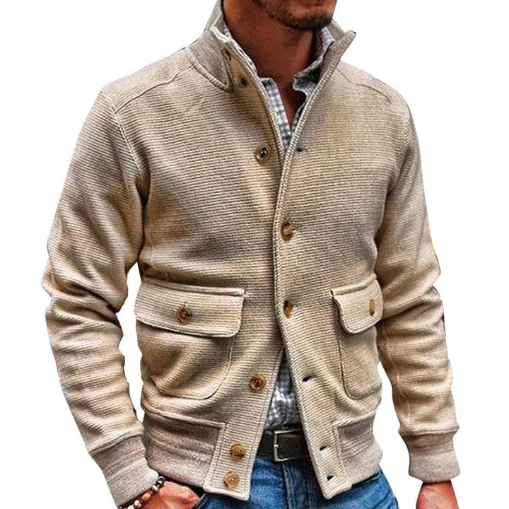 Atlas™ Men’s Stand Collar Solid Color Jacket