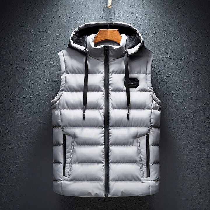 Atlas™ Men’s Hooded Vest | Sleek Warmth for Any Occasion