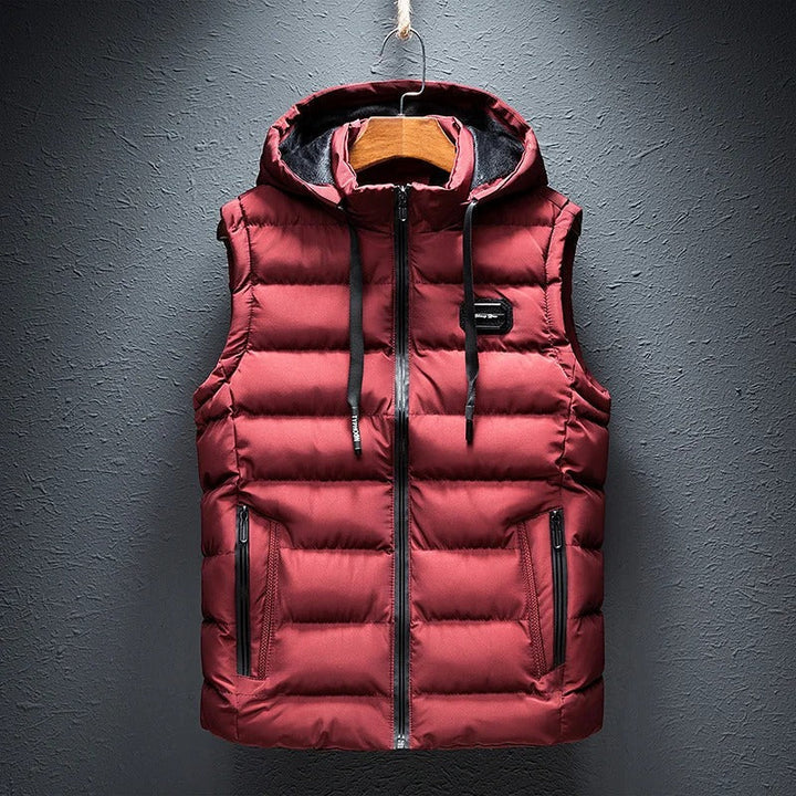 Atlas™ Men’s Hooded Vest | Sleek Warmth for Any Occasion